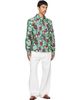Marni Marni Blue Pop Flowers Print Shirt - 4