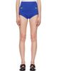 Marni Marni Blue Wool-Cashmere Flower Embroidery Brief Shorts - 1