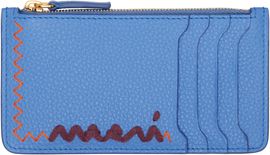 Marni Marni Blue Zipped Card Holder