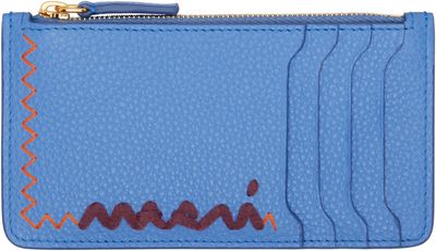 Marni Marni Blue Zipped Card Holder