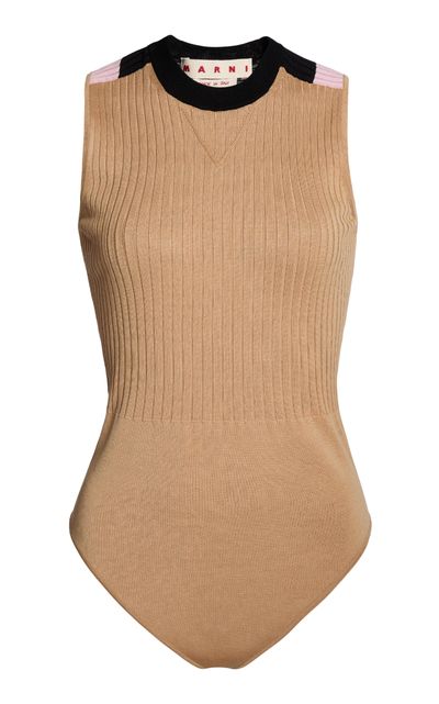 Marni Marni Bodice Cotton Knit Bodysuit