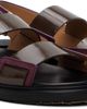 Marni Marni Brown & Burgundy Fussbett Sandals - 4