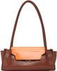 Marni Marni Brown & Orange Leather Trunkette Bag - 1