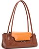 Marni Marni Brown & Orange Leather Trunkette Bag - 2