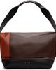 Marni Marni Brown & Orange Pod Pochette New Handle Bag - 1