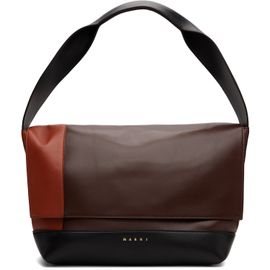 Marni Marni Brown & Orange Pod Pochette New Handle Bag