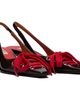 Marni Marni Brown & Red Leather Lace-Up Slingback Heels - 4