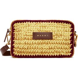 Marni Marni Brown & Yellow Knitted Camera Bag