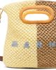 Marni Marni Brown & Yellow Paper Raffia Seaside Bag - 1