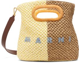 Marni Marni Brown & Yellow Paper Raffia Seaside Bag