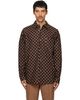 Marni Marni Brown & Yellow Polka-Dot Shirt - 1