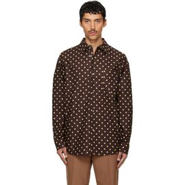Marni Marni Brown & Yellow Polka-Dot Shirt