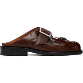 Marni Marni Brown Buckle Sabot Loafers