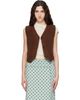 Marni Marni Brown Curly Wool Vest - 1