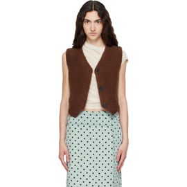 Marni Marni Brown Curly Wool Vest