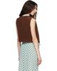 Marni Marni Brown Curly Wool Vest - 3