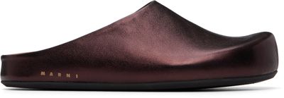 Marni Marni Brown Fussbett Sabot Slip-On Loafers