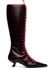 Marni Marni Brown Leather Lace-Up Tall Boots - 1