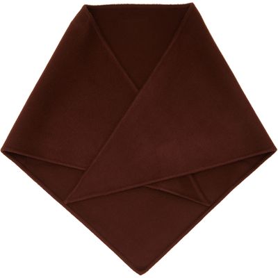 Marni Marni Brown Mini Logo Triangle Scarf