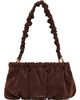 Marni Marni Brown Suede Ruffles Clutch Bag - 1
