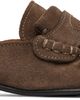 Marni Marni Brown Suede Sabot Fringed Trim Slip-on Loafers - 1