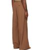 Marni Marni Brown Technical Wool Buttoned Flap Trousers - 3