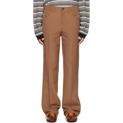 Marni Marni Brown Virgin Wool Trousers