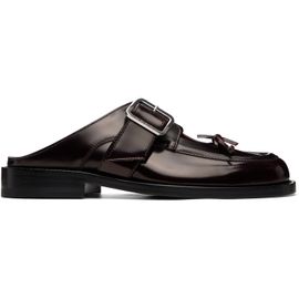 Marni Marni Burgundy Bambi Buckle Slip-on Loafers
