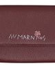 Marni Marni Burgundy 'Marni Mending' Leather Flap Card Holder - 1