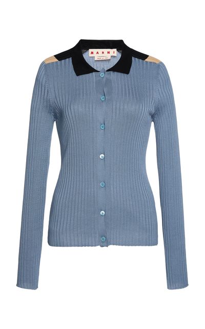 Marni Marni Buttoned Cotton Knit Sweater