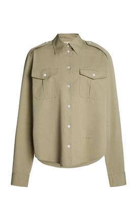 Marni Marni Buttoned Cotton Woven Top