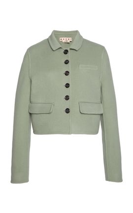 Marni Marni Buttoned WoolCashmere Woven Jacket