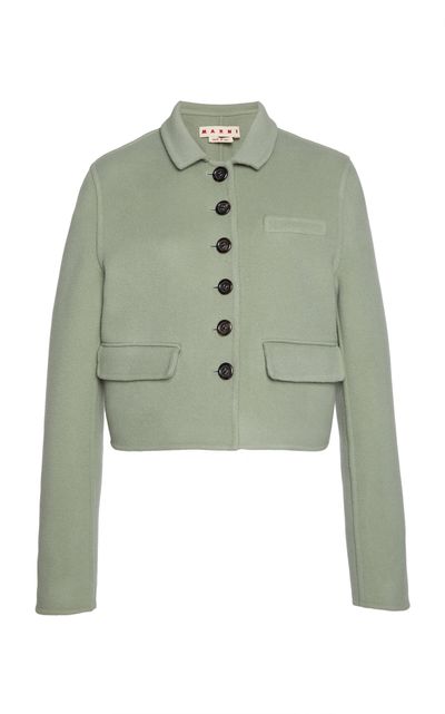 Marni Marni Buttoned WoolCashmere Woven Jacket