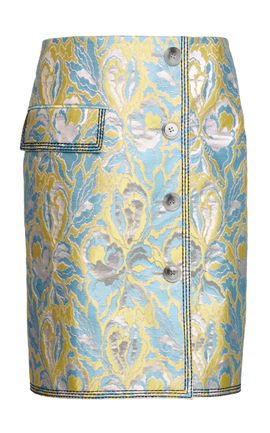 Marni Marni Buttoned Woven Skirt