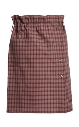 Marni Marni Checkered Cotton Woven Skirt