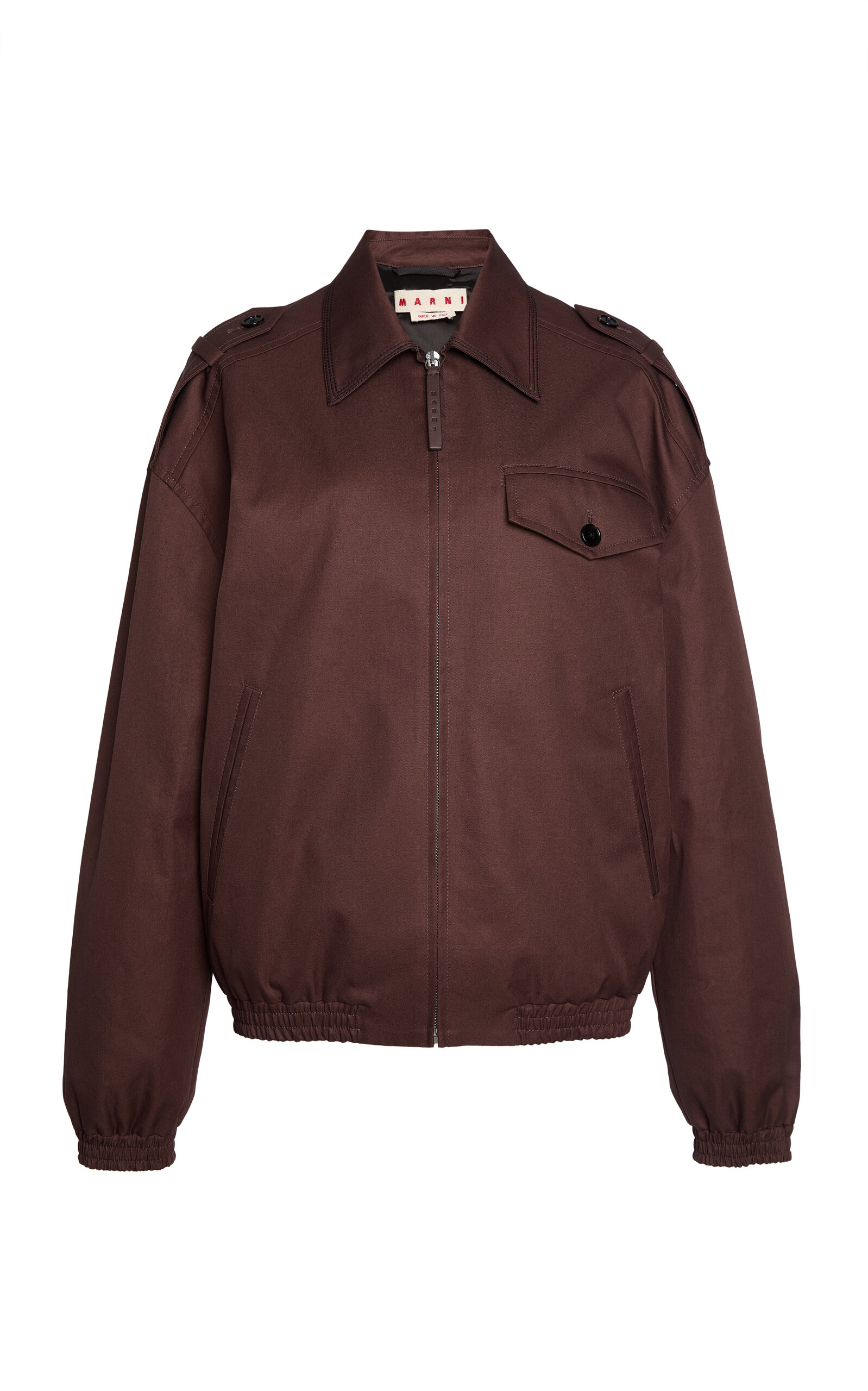 Marni Marni Cocoon Cotton Woven Jacket