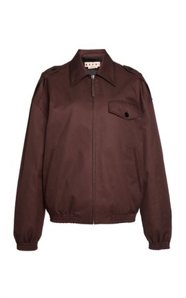 Marni Marni Cocoon Cotton Woven Jacket