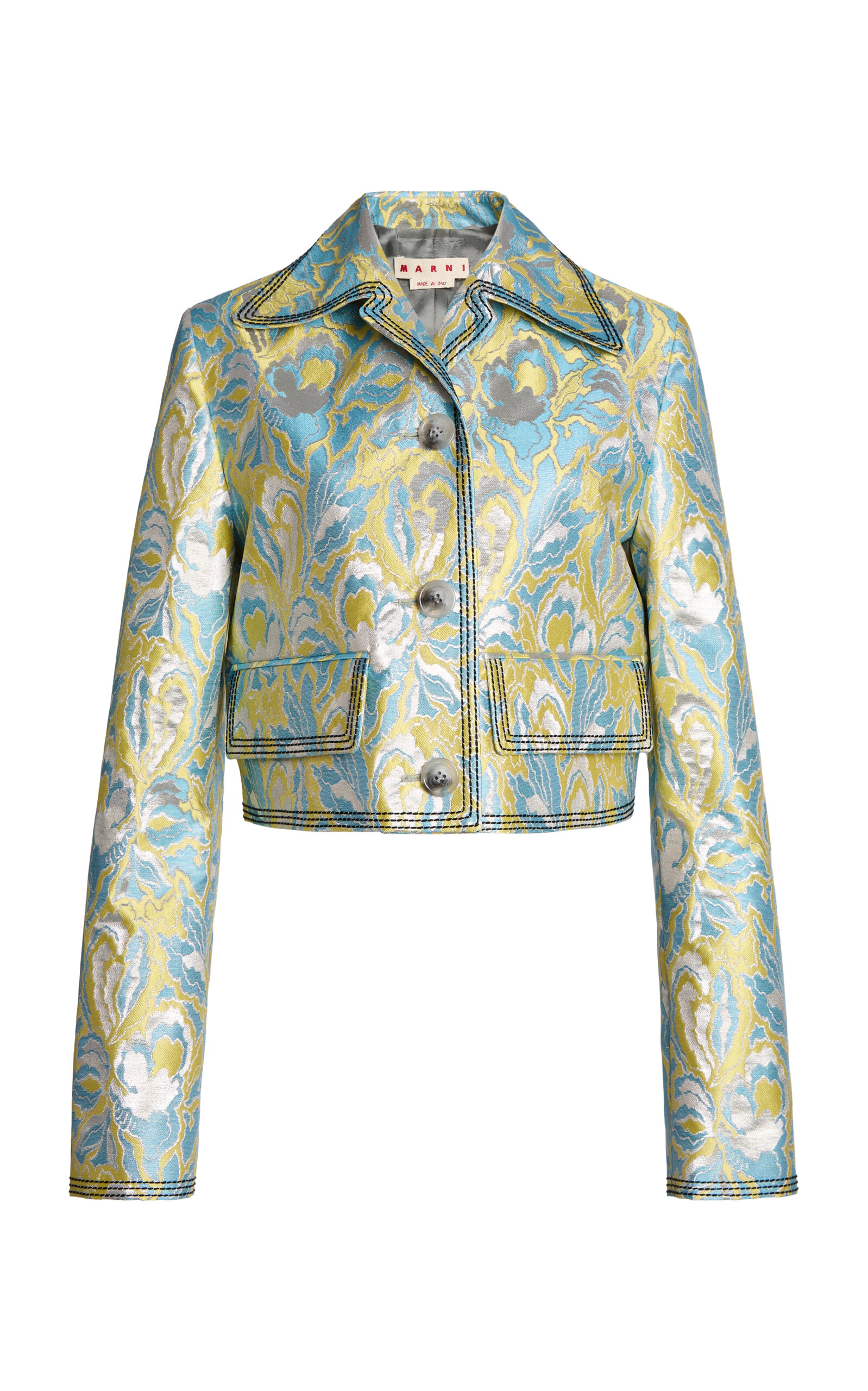 Marni Marni Collared Woven Jacket