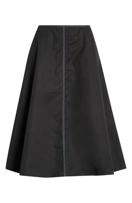 Marni Marni Contrast Stitch Cotton A-Line Skirt