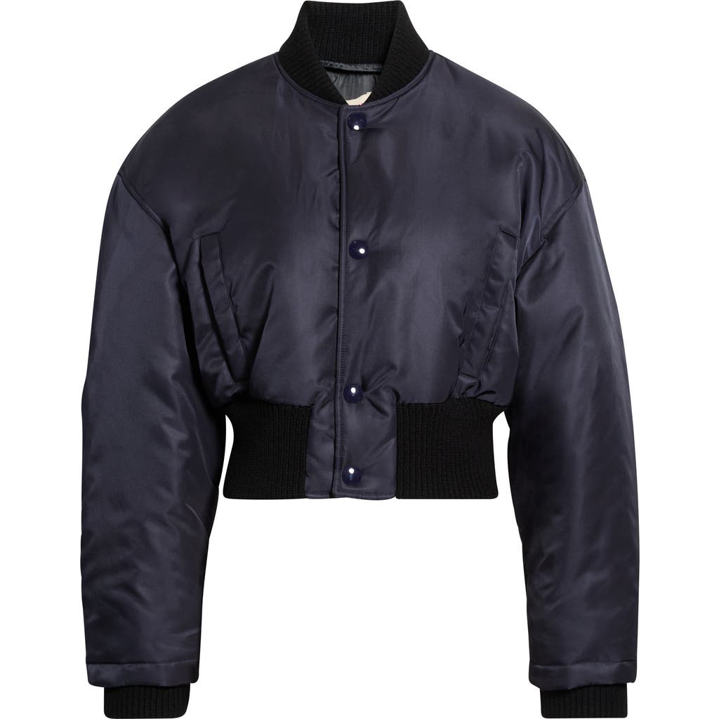 Marni Marni Crop Nylon Bomber Jacket
