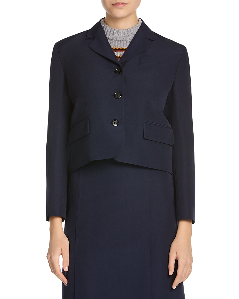 Marni Marni Cropped Notch Collar Jacket