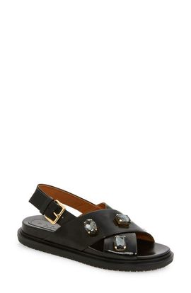 Marni Marni Crystal Crossover Sandal