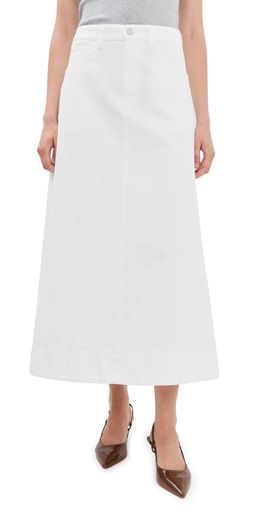 Marni Marni Denim Midi Skirt Stone White