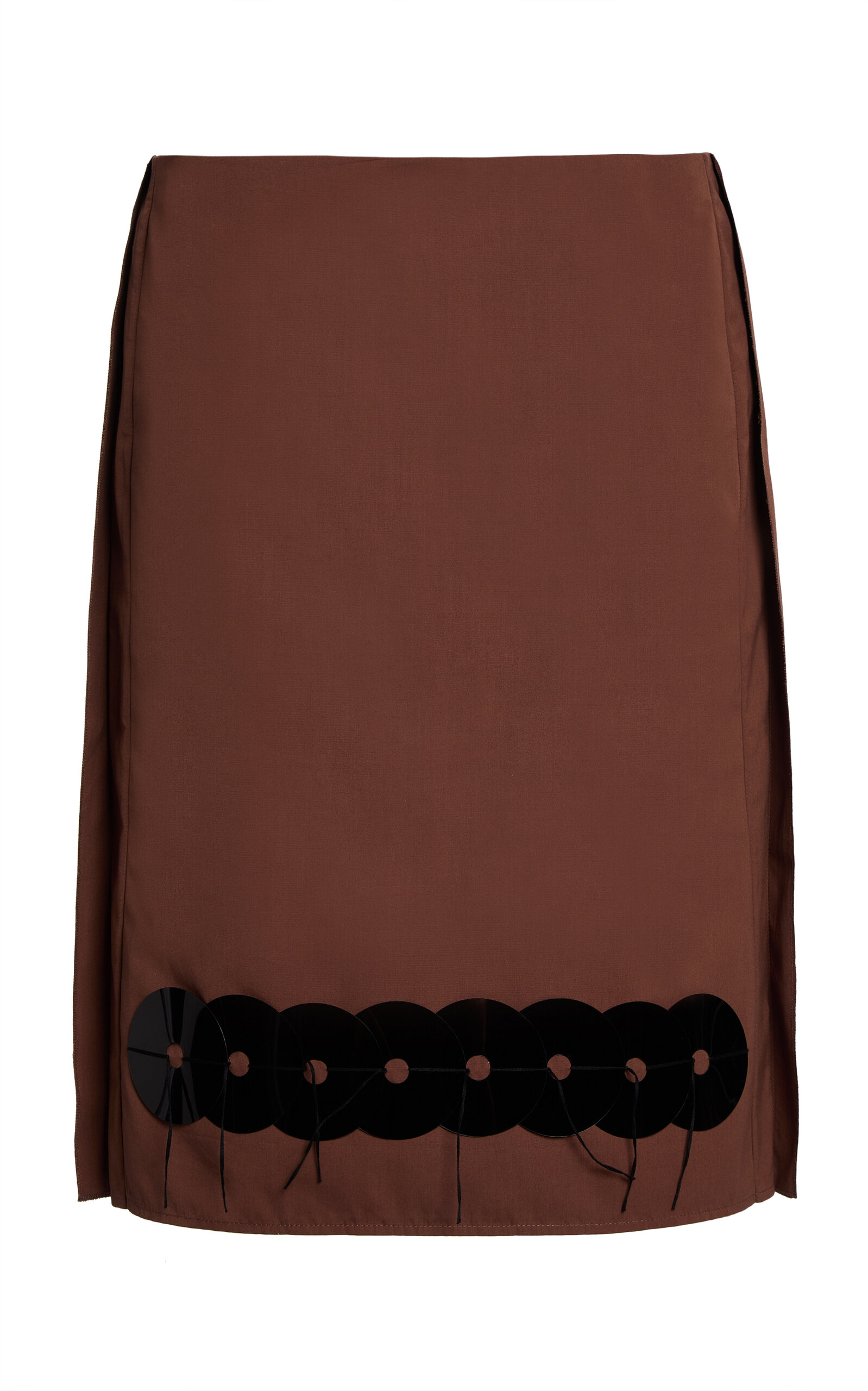 Marni Marni Detailed KneeLength Cotton Woven Skirt