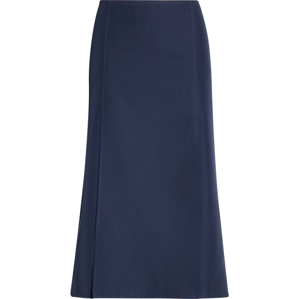 Marni Marni Flared Techno Wool Blend Skirt