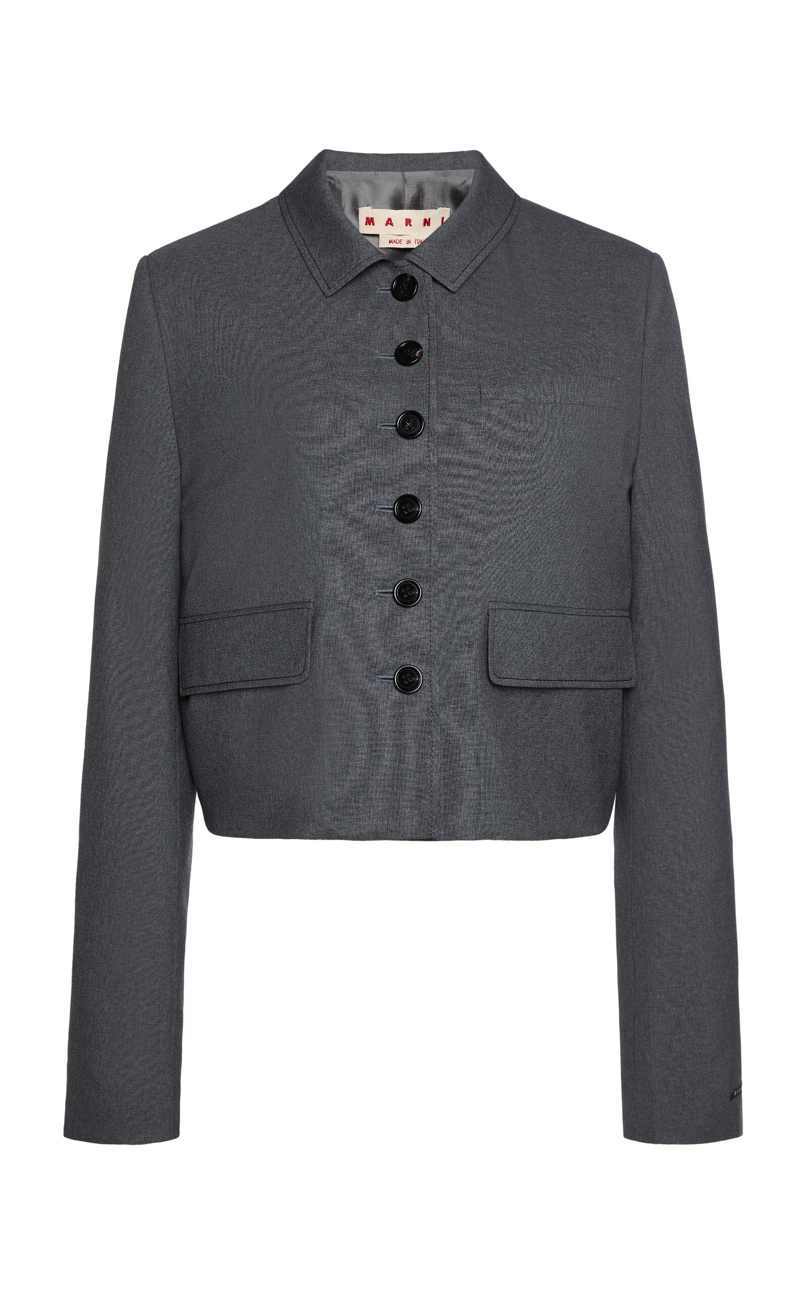 Marni Marni FoldedSleeve Wool Jacket