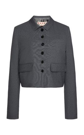 Marni Marni FoldedSleeve Wool Jacket