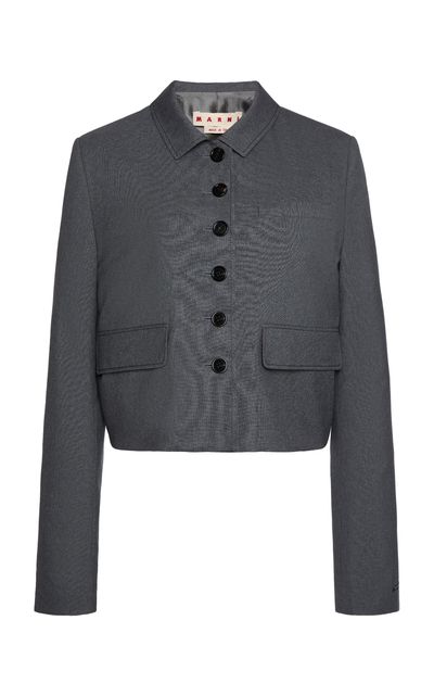 Marni Marni FoldedSleeve Wool Jacket