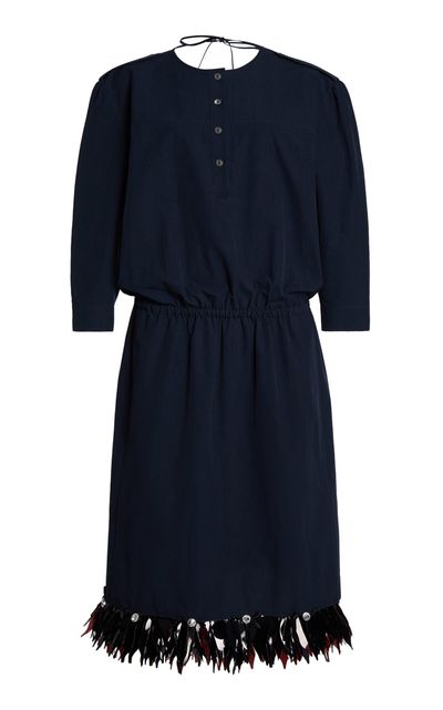 Marni Marni Fringed Cotton Woven Dress
