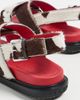 Marni Marni Fussbett Crisscross Sandals LILY WHITE/BROWN - 4